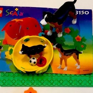 LEGO SCALA 3150 RARE LEGO SCALA Doghouse set 2000 Vintage legos dog SCALA